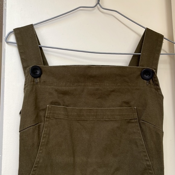 Nooworks Olive Twill Overalls - Picture 1 of 8